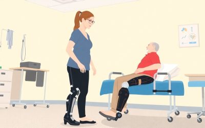 Knie-Knöchel-Exoskelett in der Schlaganfall-Therapie: Protokolle, Risiken und Ergebnisse